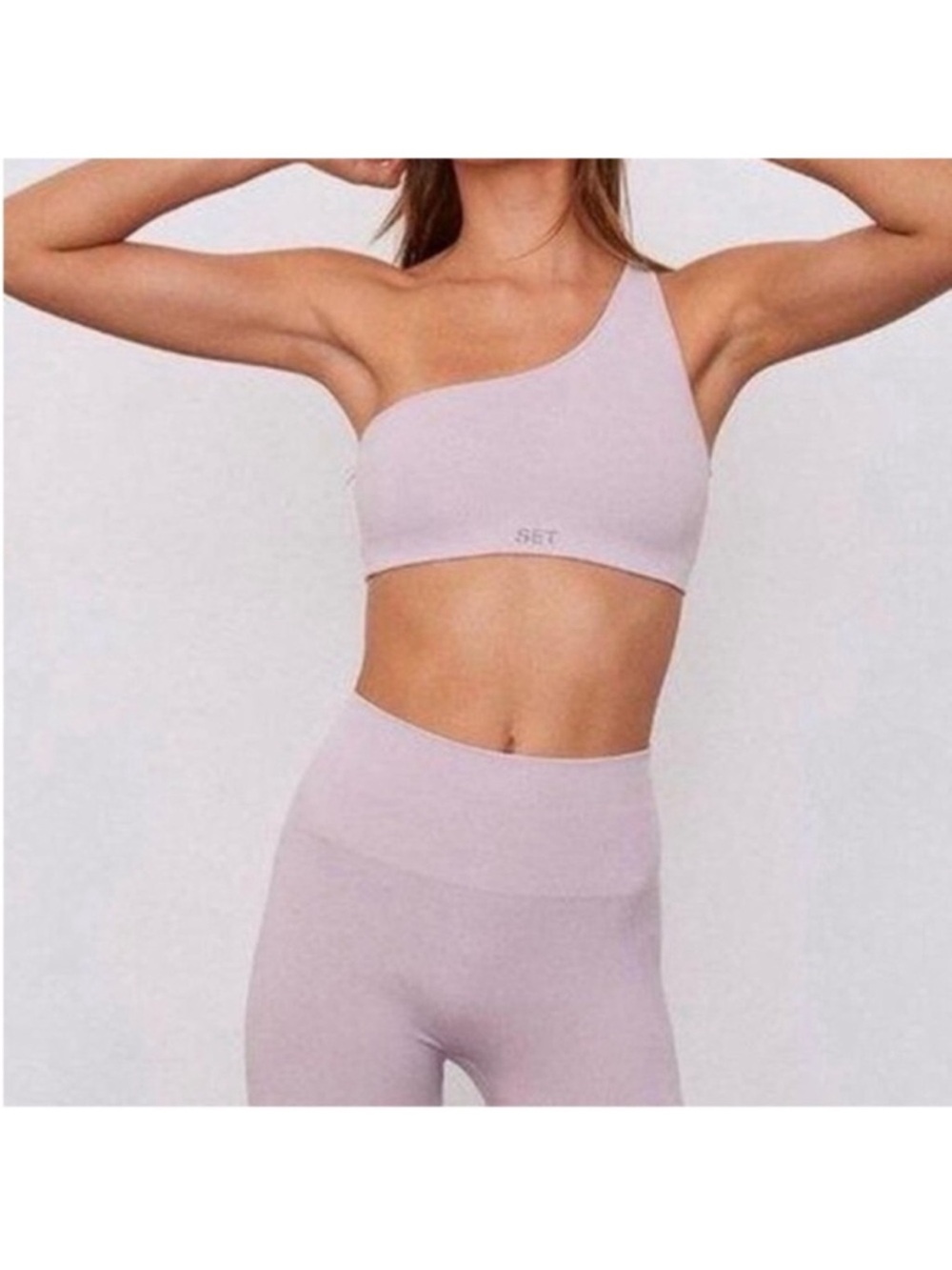 SET ACTIVE-Matching Set-Luxform Leggings & One Shoulder Sports Bra. MINT COND.